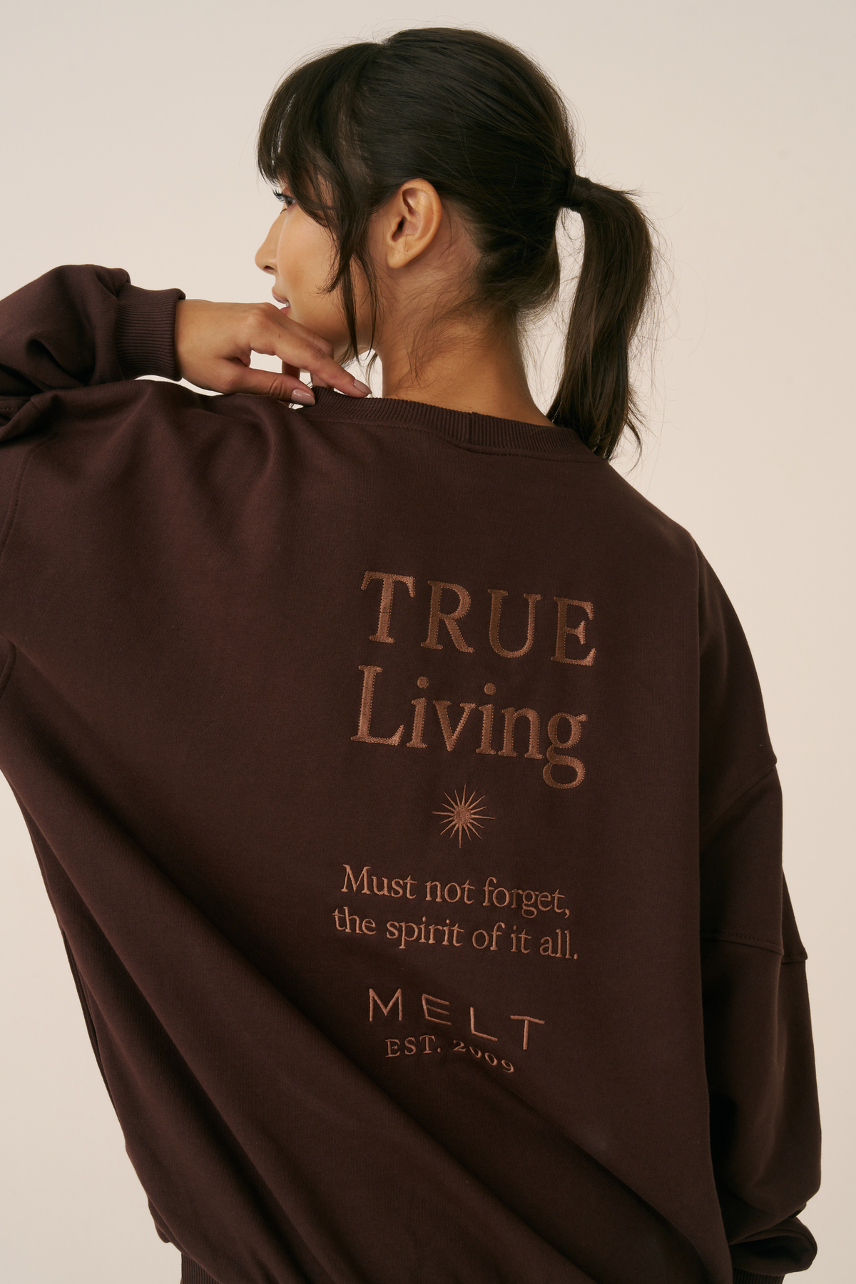 Moletom - Sweatshirt True Living Cocoa