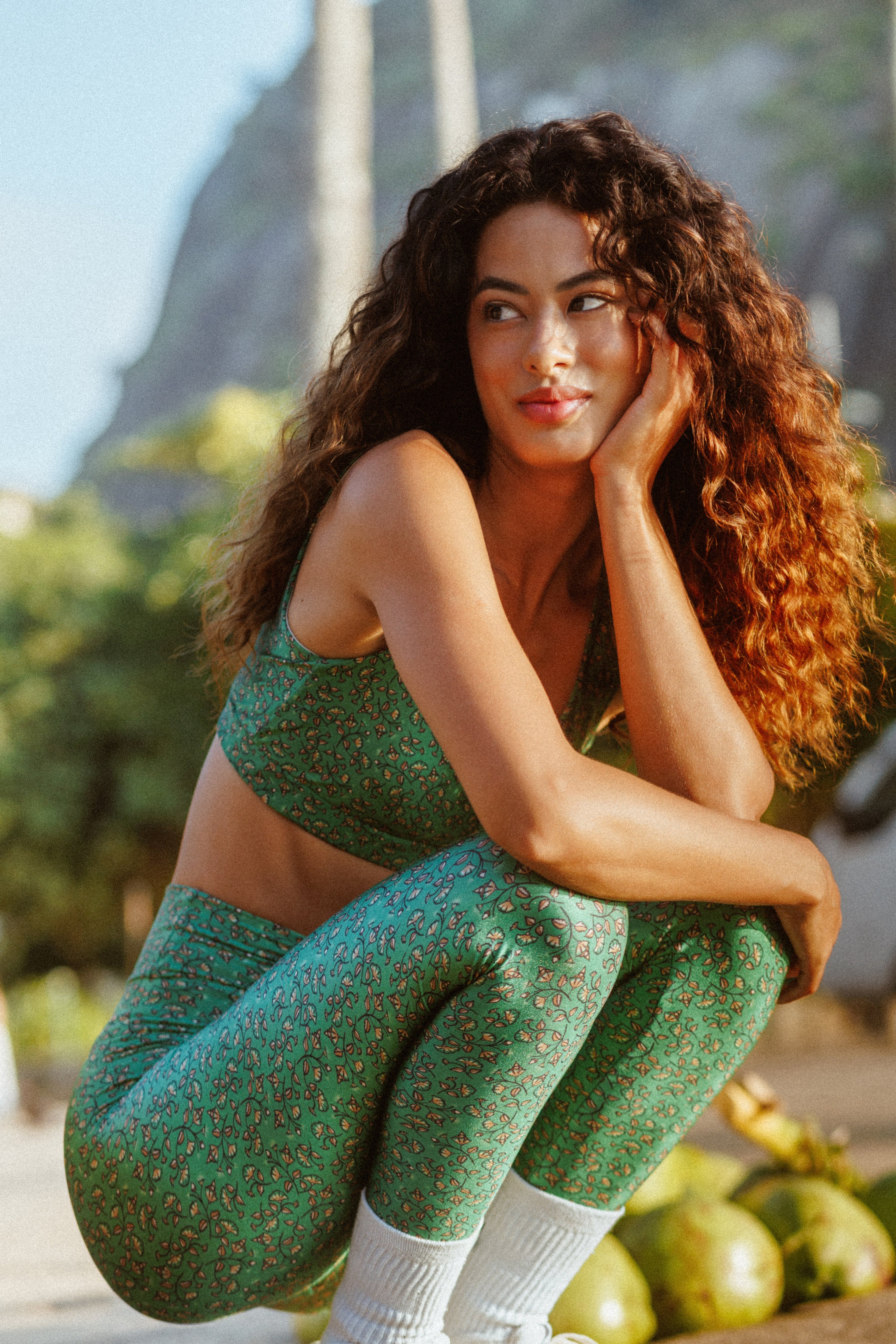 Legging High Garden Green