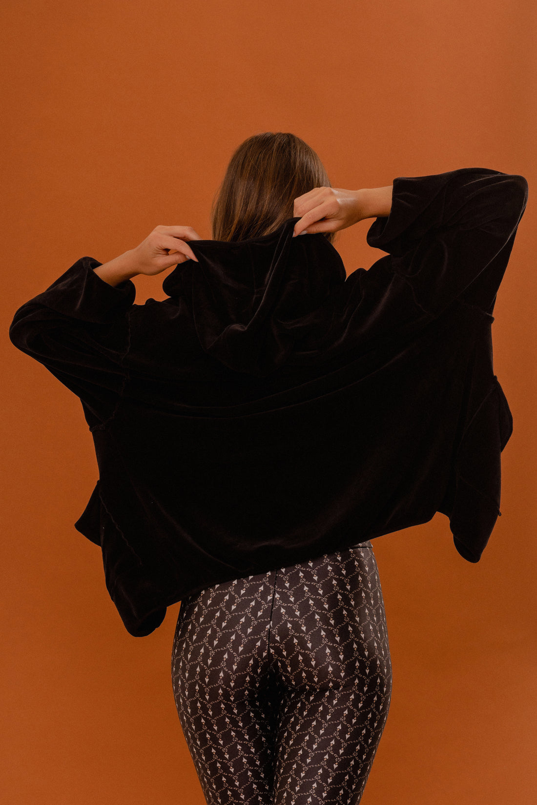 Comfort Black Coat - 100% Organic Cotton