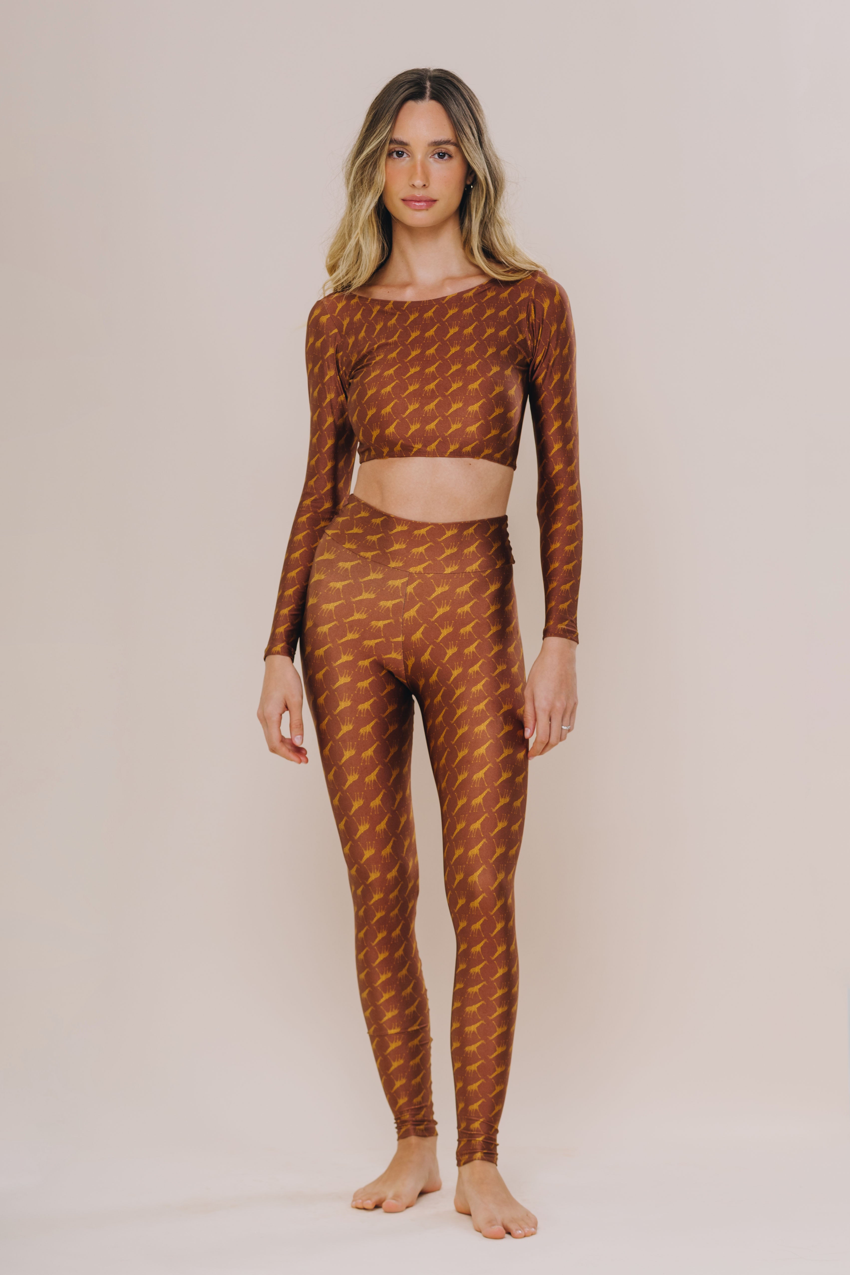 Slim Giraffe Brown Leggings - Melt