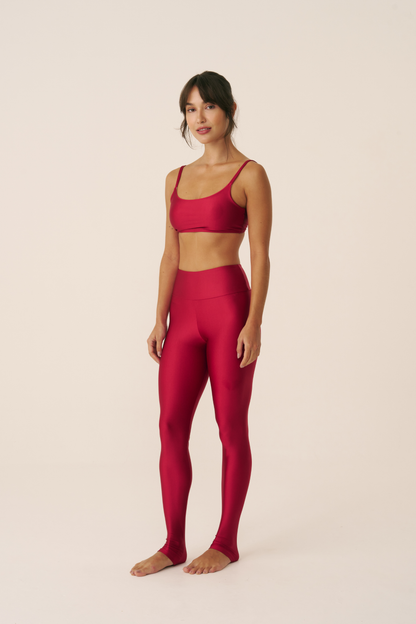 Legging High Lis Cherry