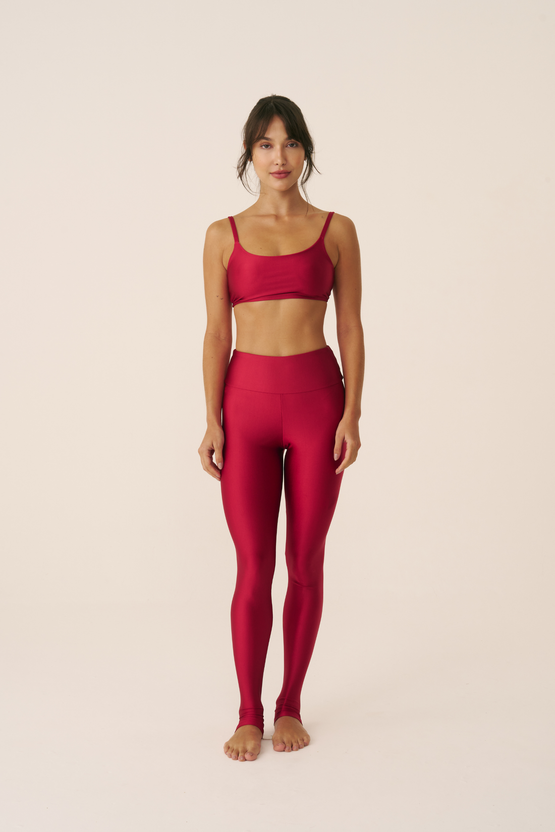 Legging High Lis Cherry