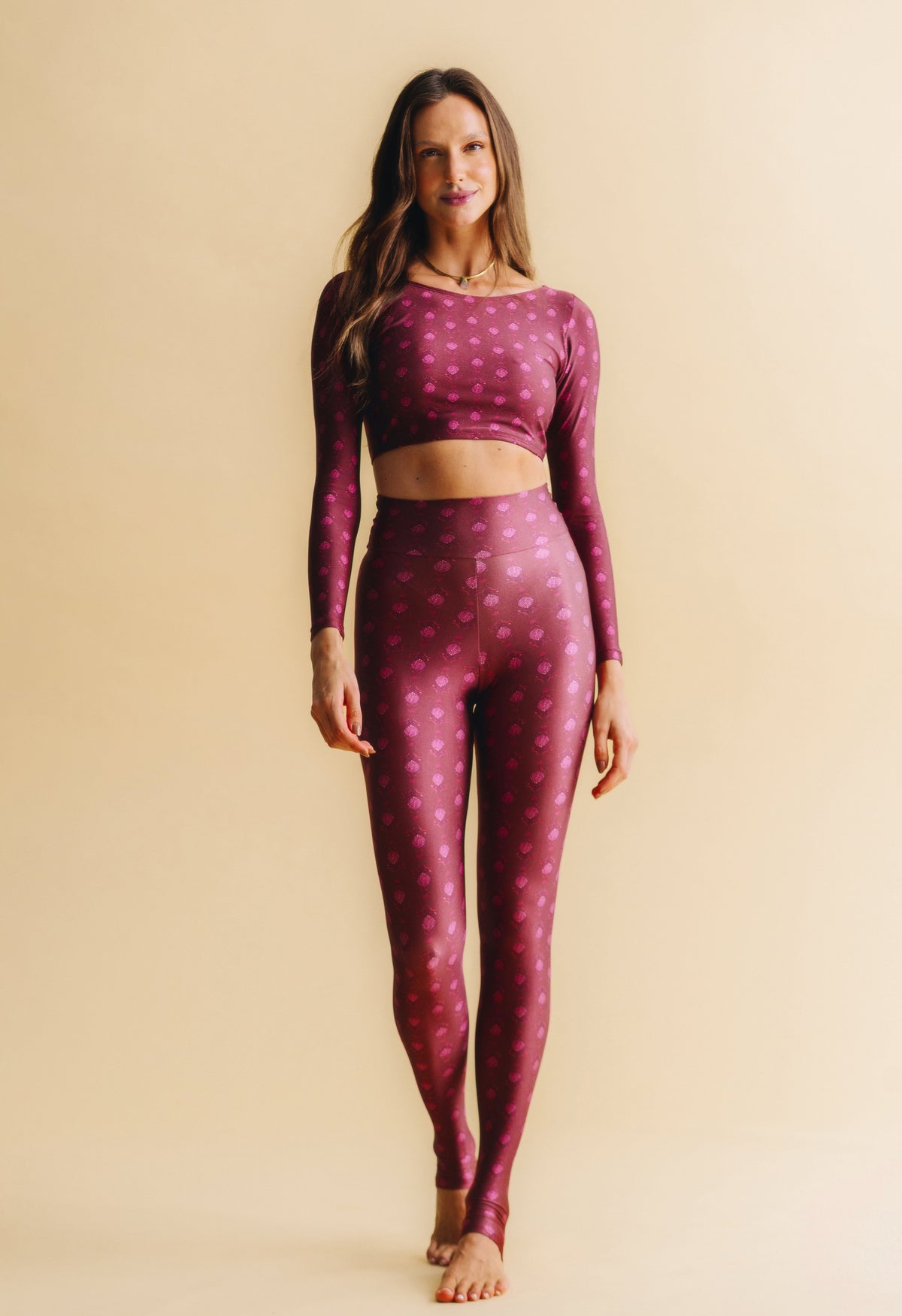Top Cropped Manga Longa Rubi Bud