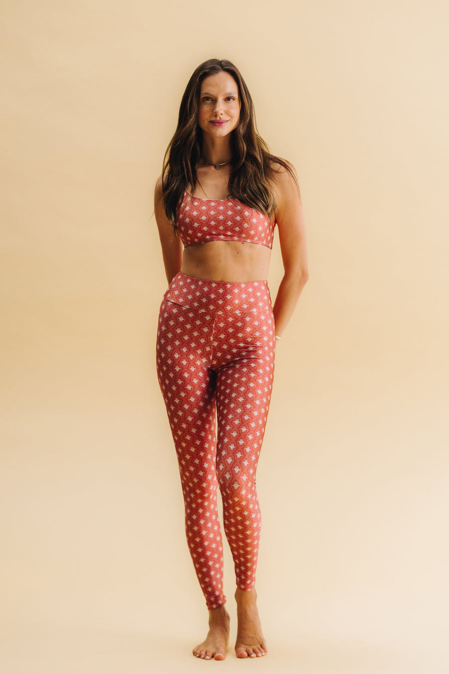 Legging Slim Red Tile