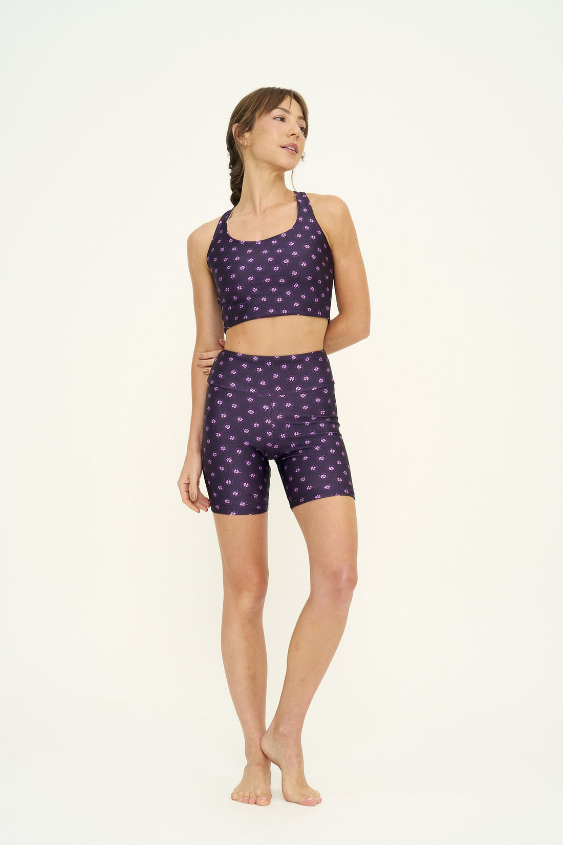 Shorts High Lucky Purple