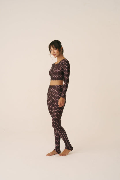 Top Cropped Manga Longa Miragem