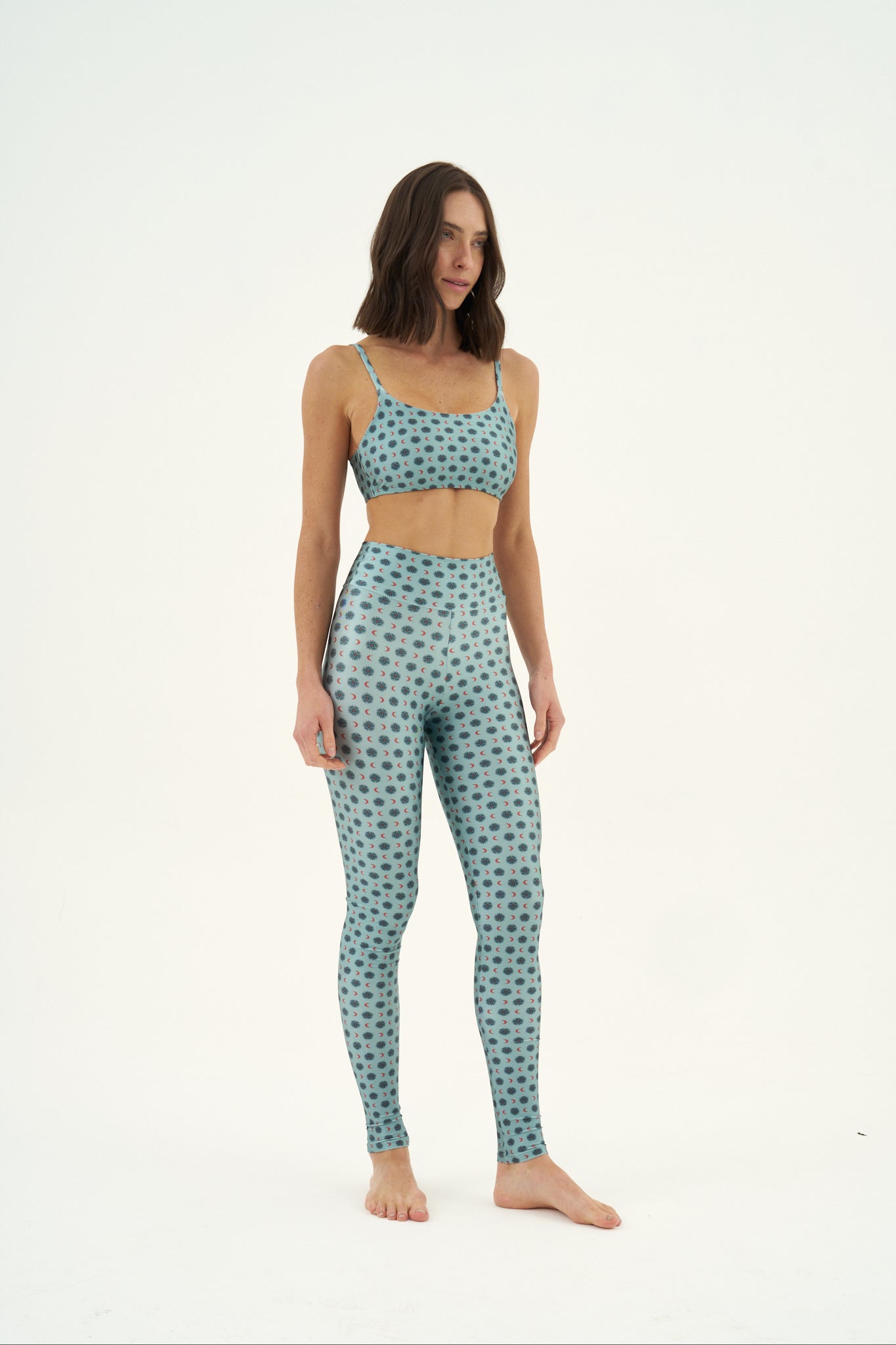 Calça Legging Slim Blue Sky