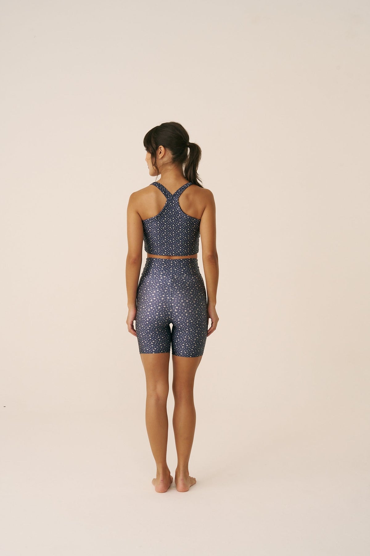 Shorts Slim Blue Galaxy
