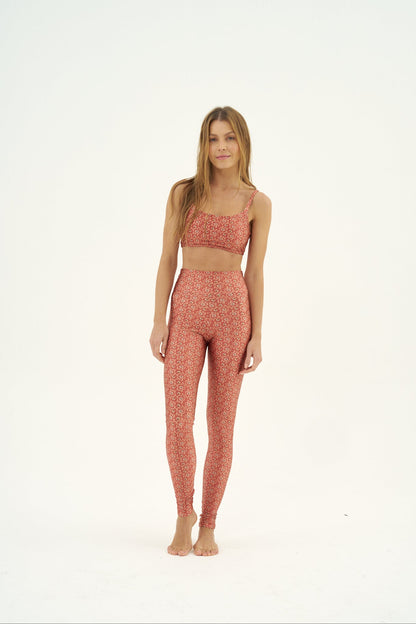 Calça Legging Slim Scarlet Flower