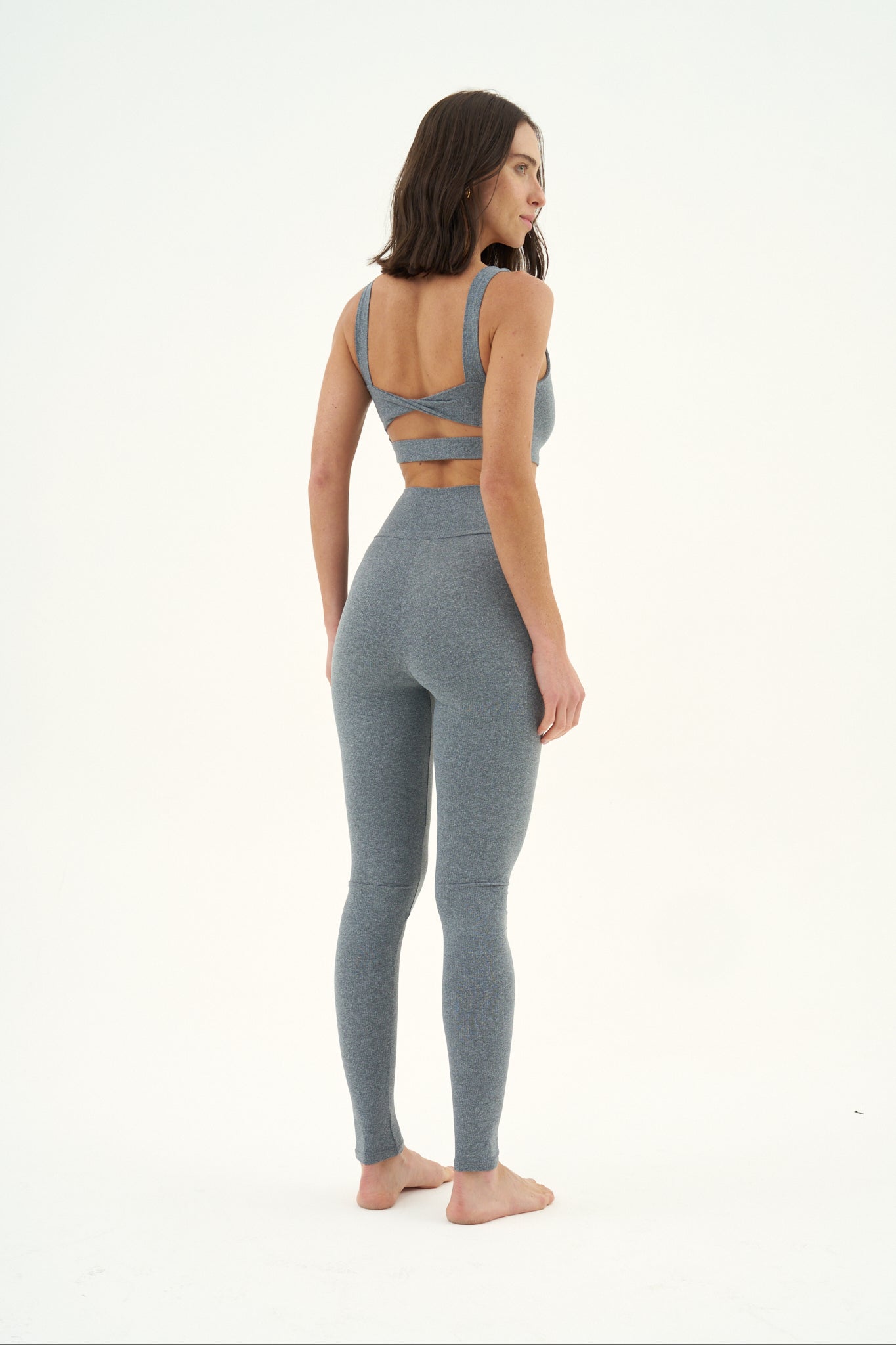 Calça Legging Slim Mescla