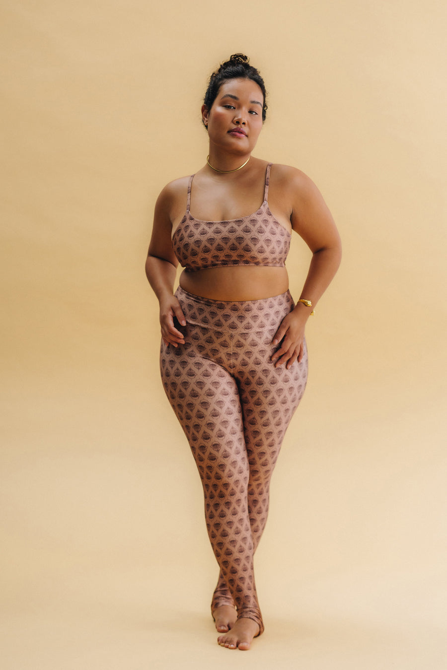 Legging High Hamsá Mocha