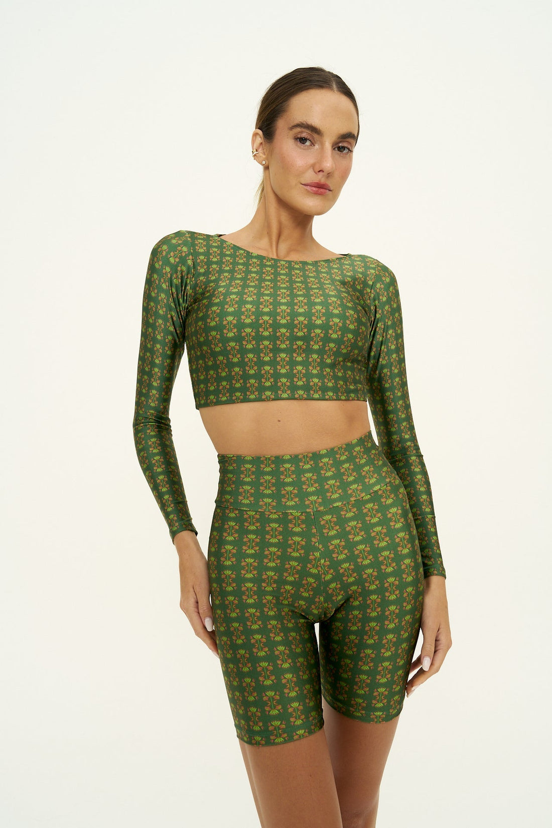 Top cropped manga longa Verve