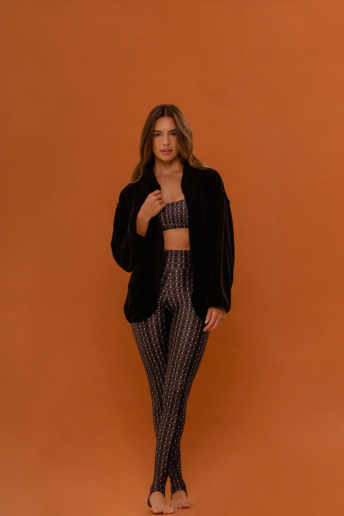 Comfort Black Coat - 100% Organic Cotton